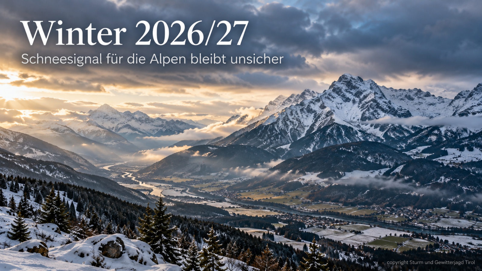 Winter 2026/27: Schneesignal für die Alpen bleibt unsicher