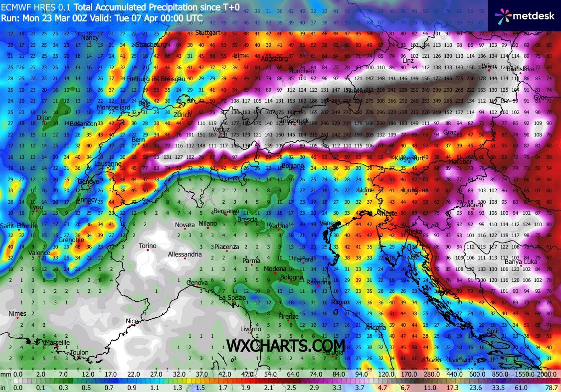 Update: Spannende Wetterlage und möglicher kräftiger Wintereinbruch in den Alpen!