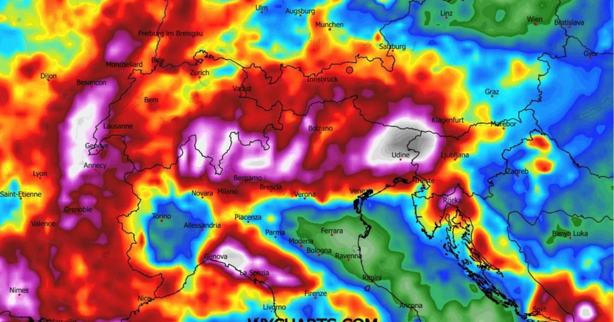 Wettertrend Mitte März: Südalpen rücken verstärkt in den Fokus!