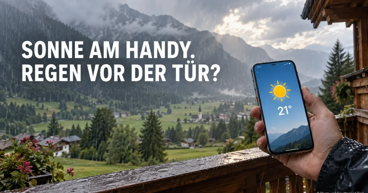 Wetter-App zeigt Sonne, trotzdem Regen? Das steckt dahinter