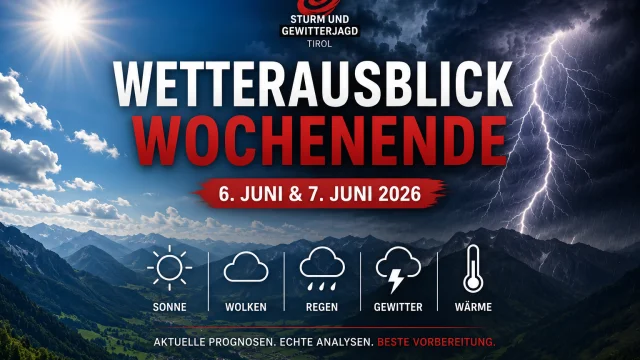 Wetterausblick für das Wochenende: Samstag, 6. Juni & Sonntag, 7. Juni 2026