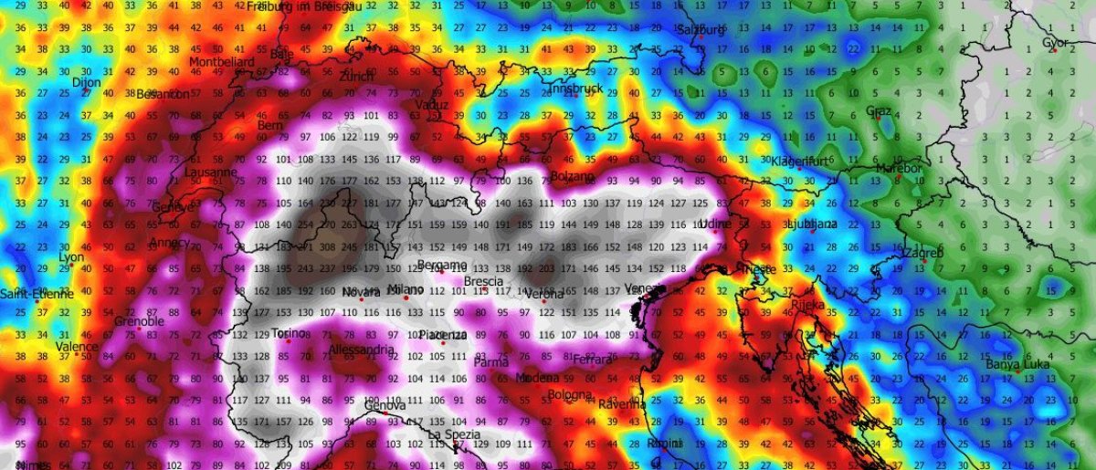 Deutet sich Mitte März eine kräftige Südstau-Lage an den Alpen an?