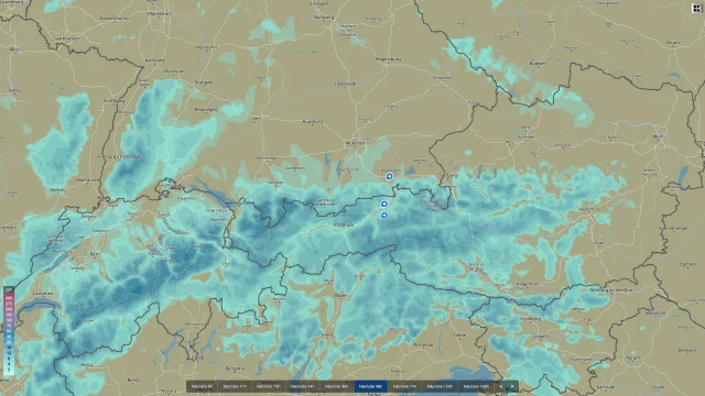 Kaltfront erreicht Tirol voraussichtlich gegen Mittwochabend!