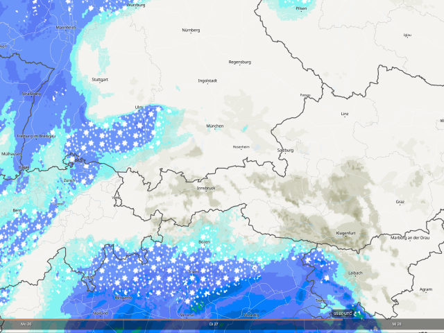Neuer Feuchteschub aus Süden und Föhn im Norden, markante Wettergegensätze zur Wochenmitte!