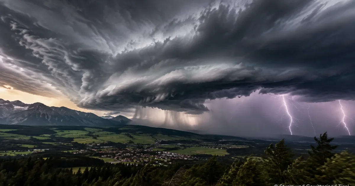 Unwetter heute: Superzellen, Hagel und Orkanböen!