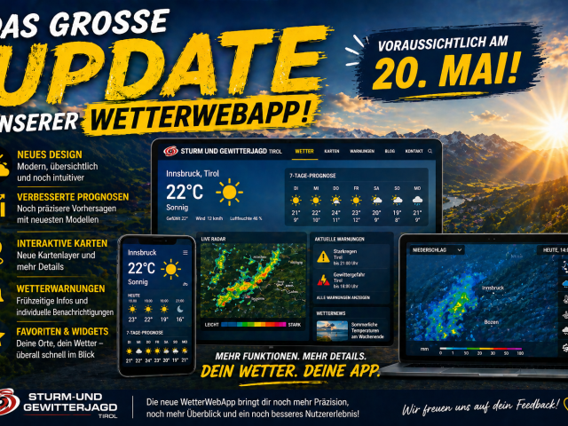 Bald kommt großes Update der Wetterwebapp!