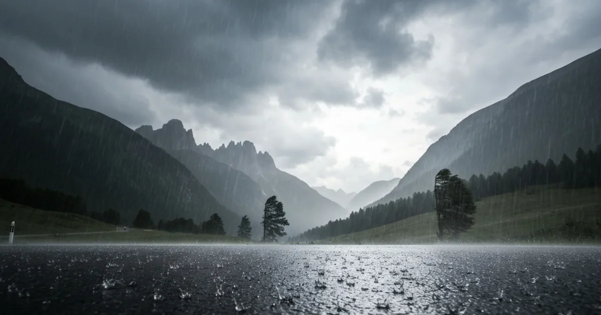 Warmfront heute Freitag mit Regenschauern!