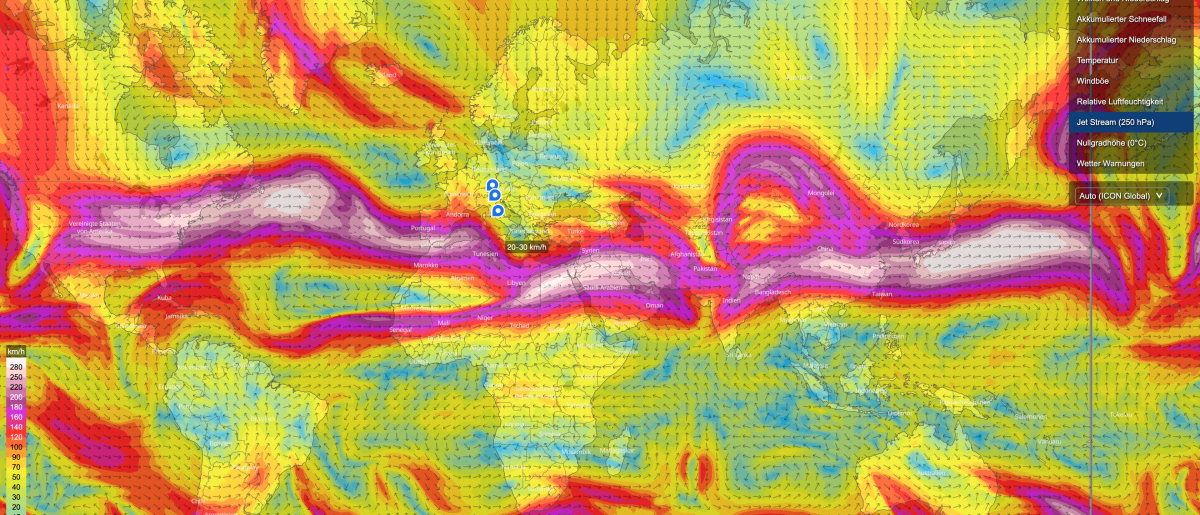 Der Jetstream, das unsichtbare Band, das unser Wetter lenkt!