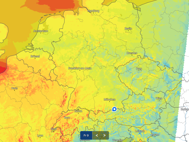 Sturm-Update für Freitag, 9. Jänner 2026