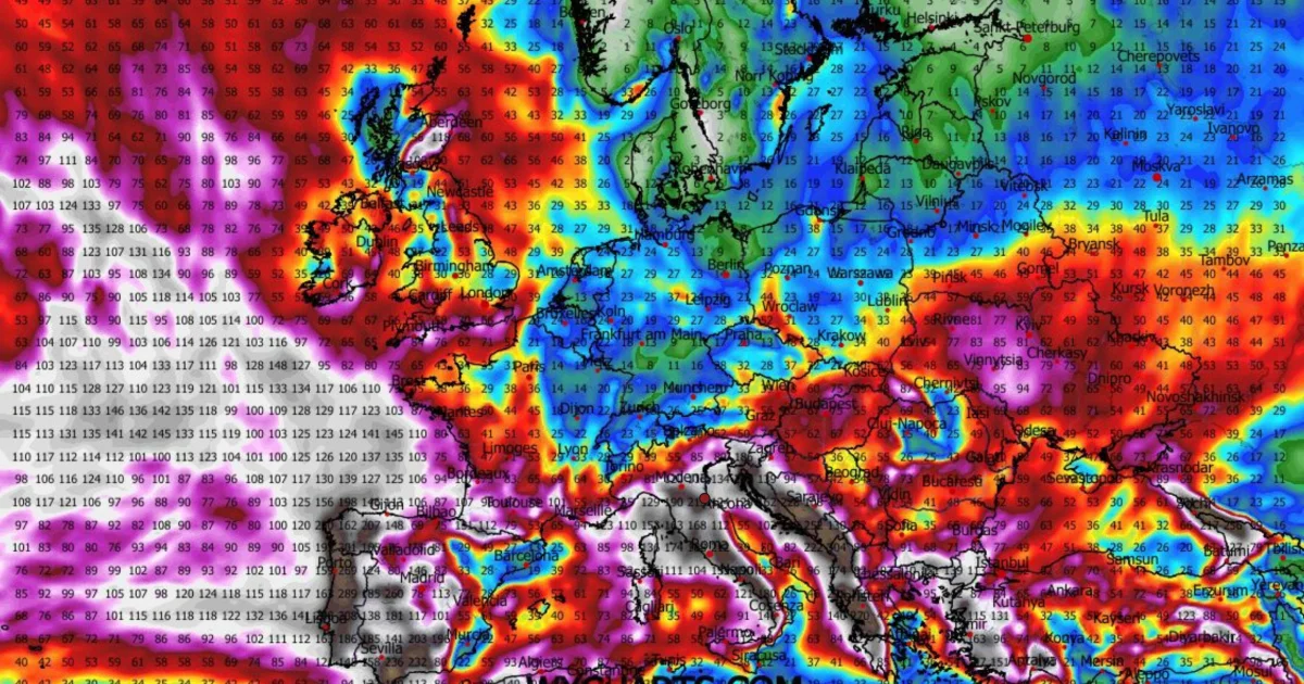 🌧️ Extrem nasse Wetterlage: Atlantik bringt große Regenmengen nach Südeuropa! 🌧️