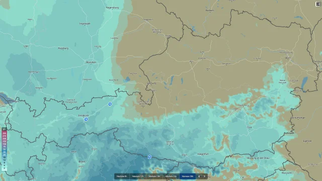 Schwache 5b-Lage bringt frischen Schnee in die Alpen“