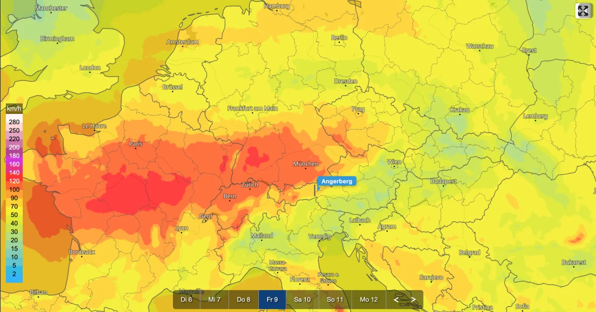 🌪️ Mögliche Sturmlage am Freitag, erste Signale aus den Wettermodellen!