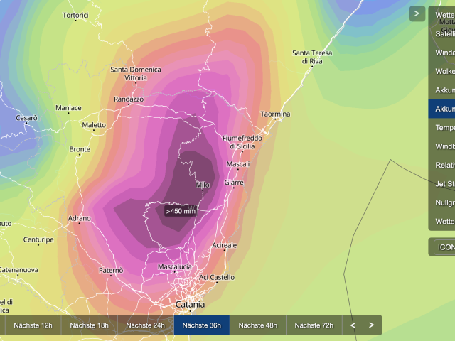 🌋🌧️ Wetterblog Sizilien: Unwetterlage rund um den Ätna!
