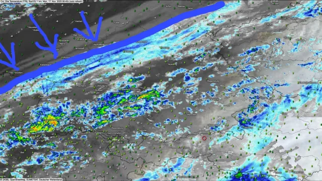 „Nordströmung bringt kältere Luft und fallende Schneefallgrenze“