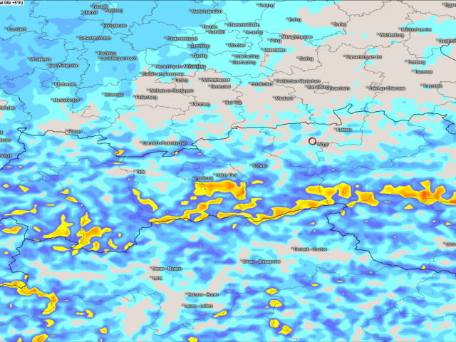 Südföhn legt ab Sonntag Spätabend zu, in der Nacht auf Montag stellenweise teils kräftige Böen!