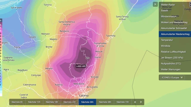 🌋🌧️ Wetterblog Sizilien: Unwetterlage rund um den Ätna!