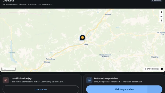 Neues Wettermelder-Portal gestartet: Wetter live aus der Community melden!