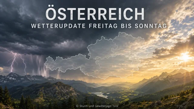 Österreich: Kräftige Gewitter am Freitag – danach ruhiger