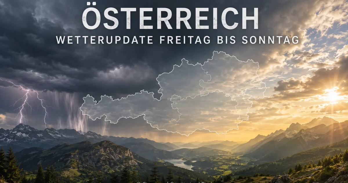 Österreich: Kräftige Gewitter am Freitag – danach ruhiger
