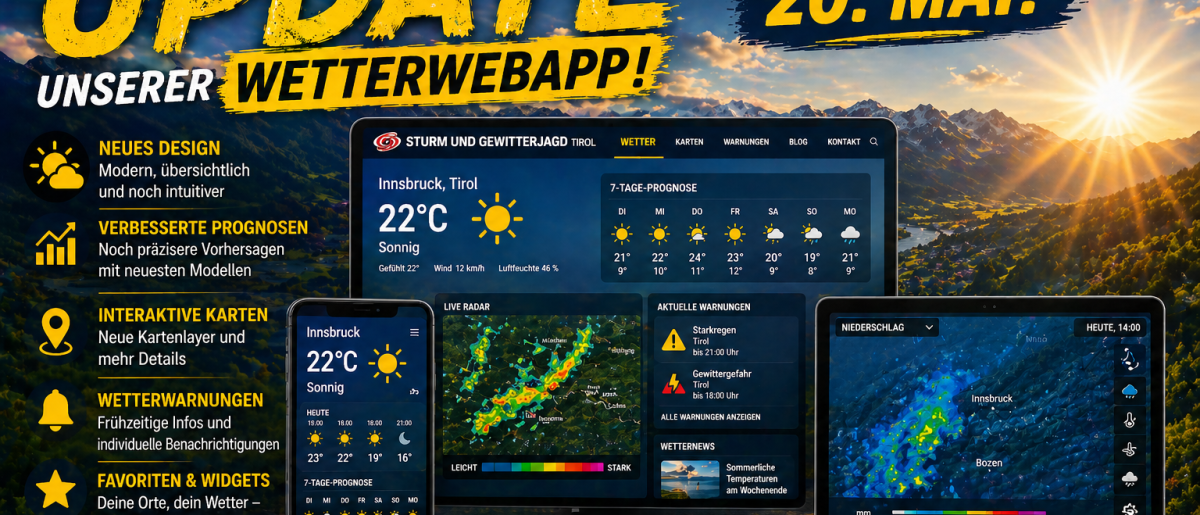 Bald kommt großes Update der Wetterwebapp!