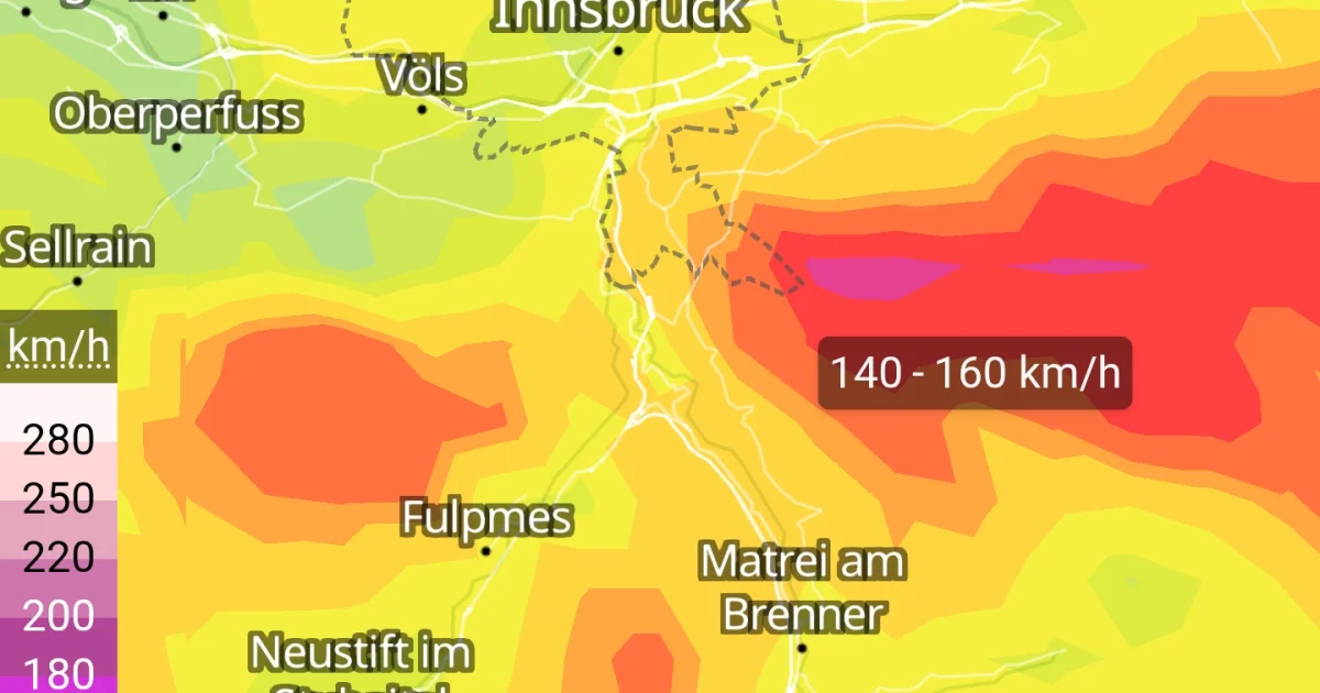 Föhnorkan morgen am Patscherkofel🌬⚠️