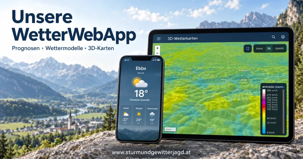Unsere WetterWebApp: Funktionen, 3D-Karten und Kosten