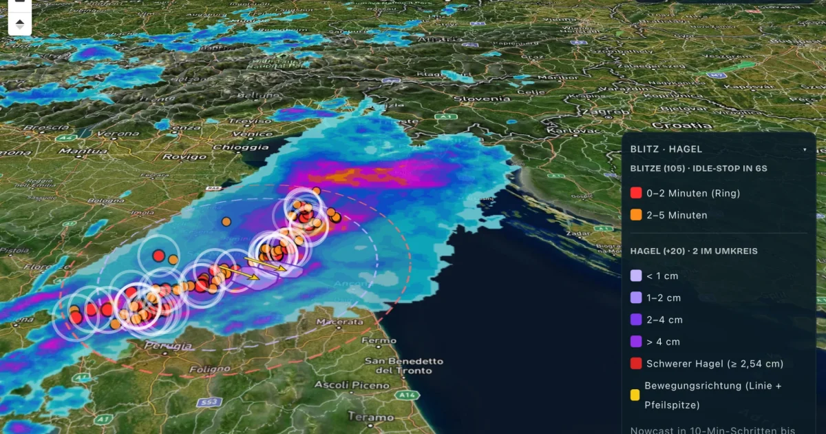 Gewitter Italien heute: Warum wir nicht losgefahren sind