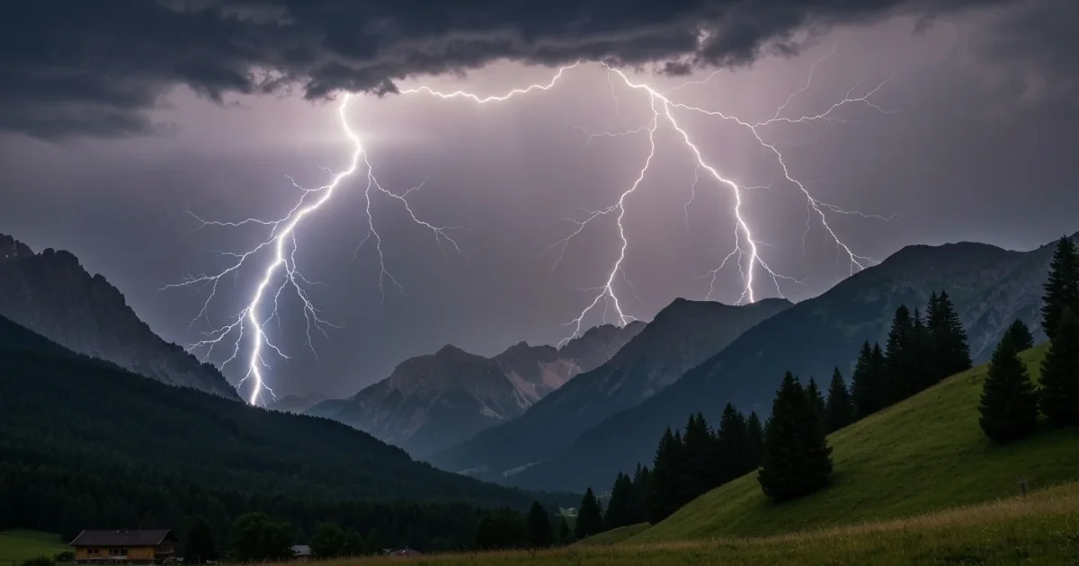 Die Blitzreichsten Regionen Tirols: