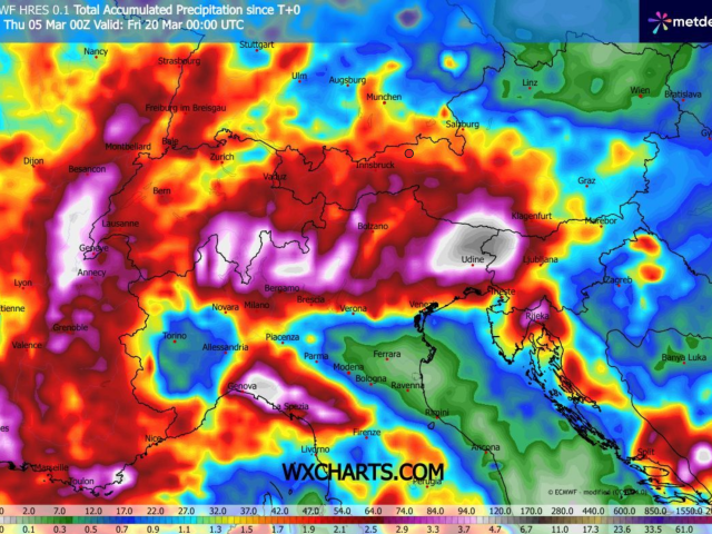 Wettertrend Mitte März: Südalpen rücken verstärkt in den Fokus!