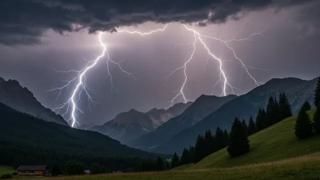 Die Blitzreichsten Regionen Tirols: