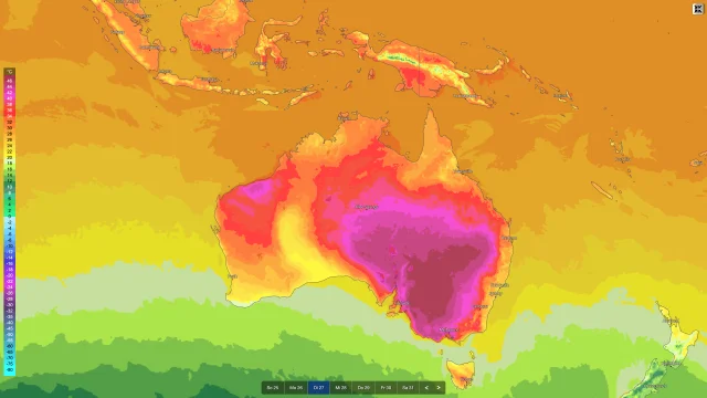 Glühender Kontinent: Extreme Hitzewelle rollt über Australien!